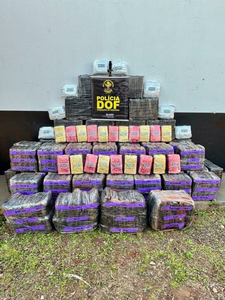 DOF apreende mais de R$ 5,5 milhões em drogas escondidas em Itaquiraí