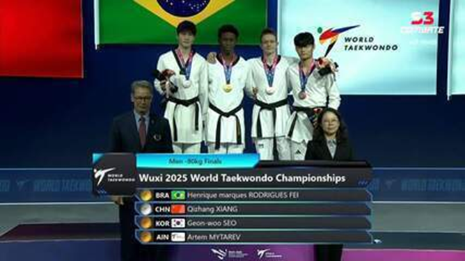 Brasil conquista segunda medalha de ouro no Mundial de Taekwondo