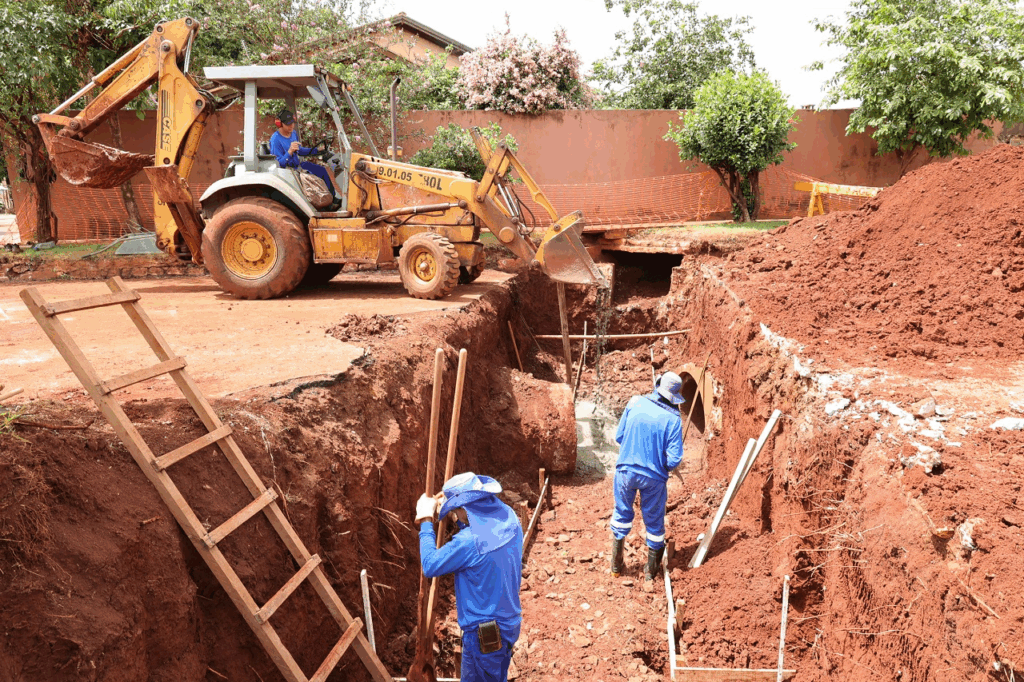 Obra na boca de dragão da Avenida Indaiá é ampliada e rua ficará interditada por um mês