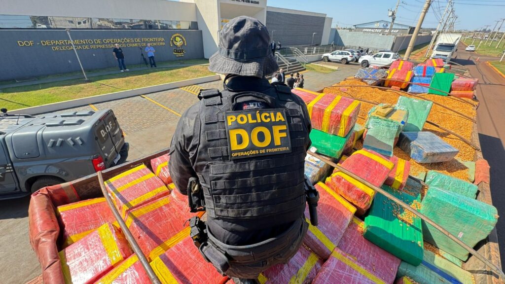 Com quase 200 toneladas em 2025, DOF registra a 2ª maior marca histórica em apreensões de drogas