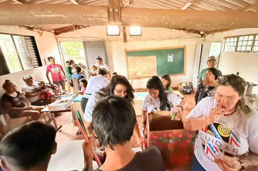Com apoio do MPMS, Aldeia Jaguapiru inaugura espaço cultural em ação pelo fortalecimento da educação e da cultura indígena