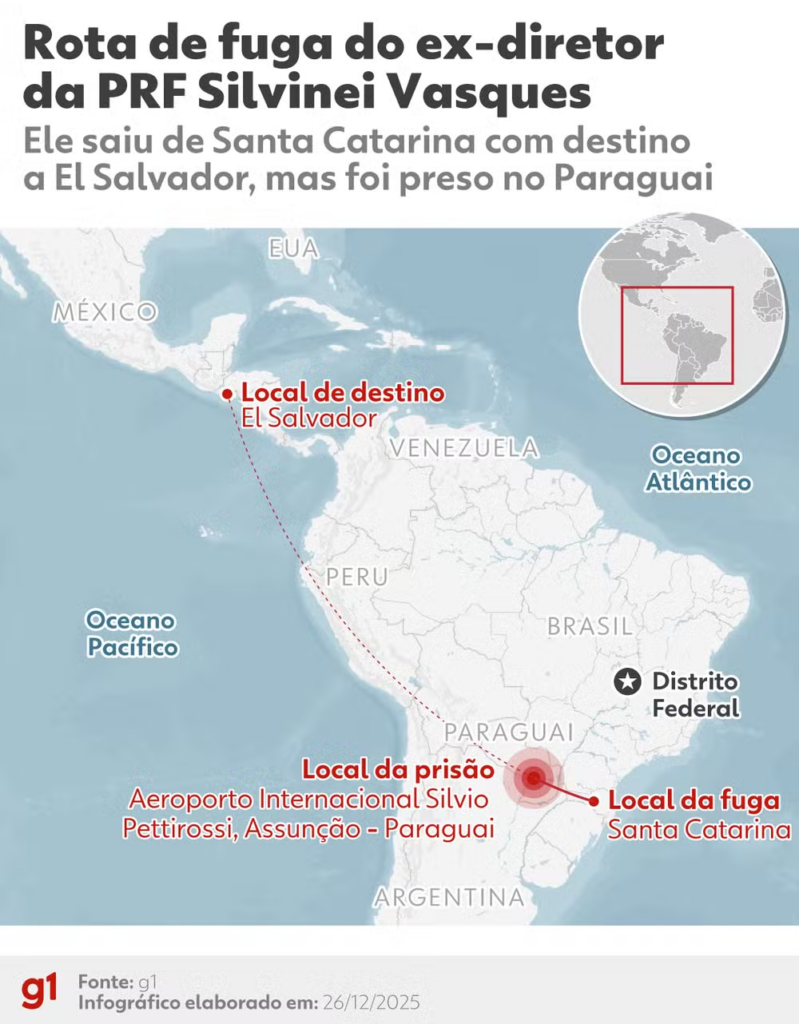 Silvinei Vasques, ex-diretor da PRF é preso no Paraguai Silvinei Vasques, ex-diretor da PRF é preso no Paraguai
