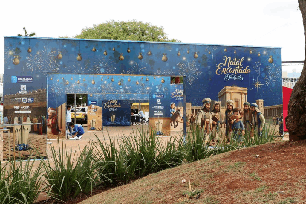 Prefeitura abre “Natal Encantado Dourados” hoje na Praça Antônio João