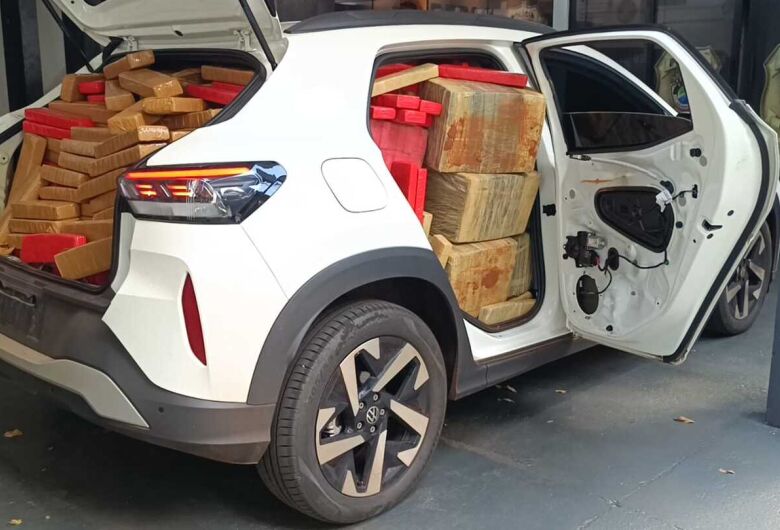 PRF apreende 1,289 tonelada de maconha em Dourados