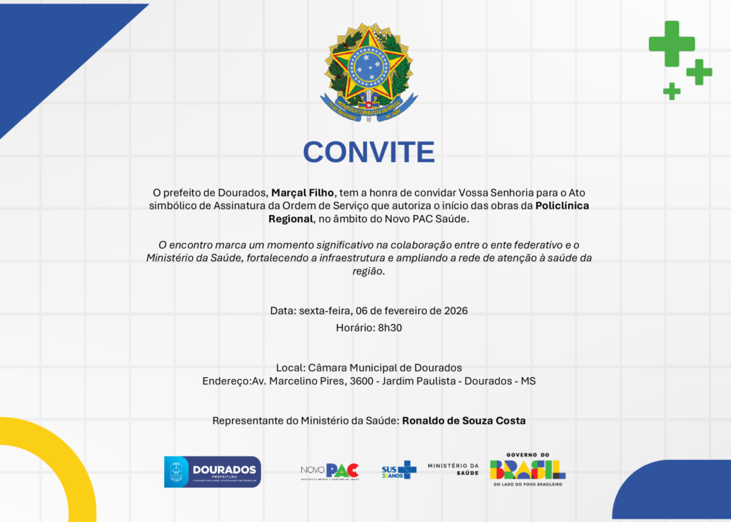 Prefeitura convida para lançamento da Policlínica