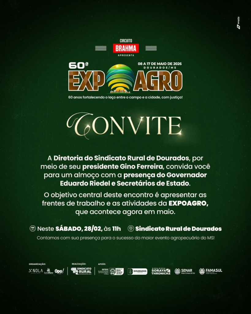 Sindicato Rural de Dourados faz a apresentação oficial da 60ª Expoagro