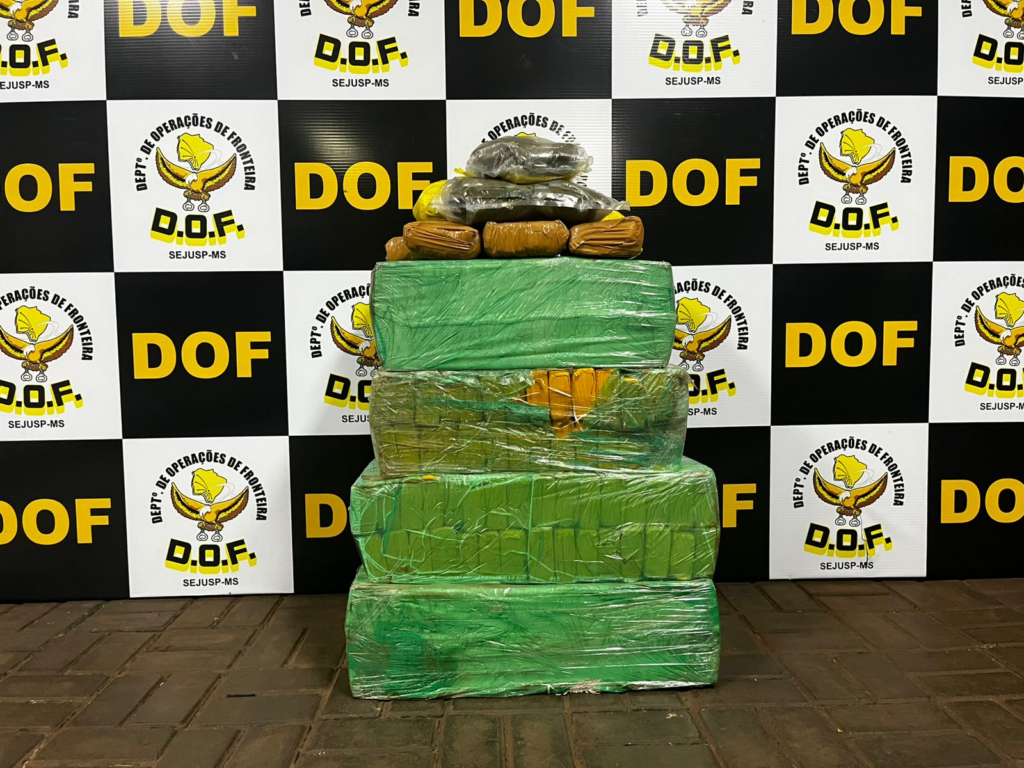 DOF prende homem com mais de 100 quilos de drogas em Caarapó