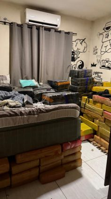 Traficante é preso e 2.895 kg de maconha são apreendidos em Mundo Novo