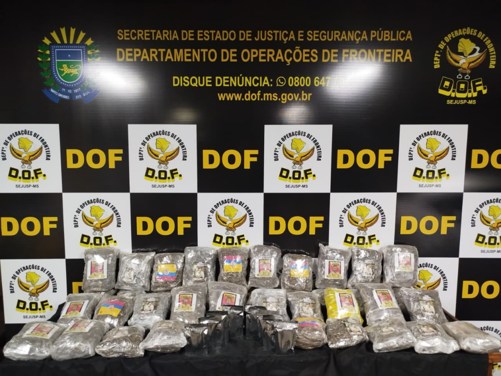 DOF prende homem com drogas após tentativa de fuga em Dourados