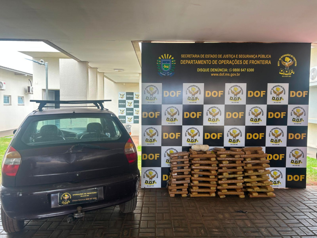DOF prende homem com mais de 120 quilos de drogas em Maracaju